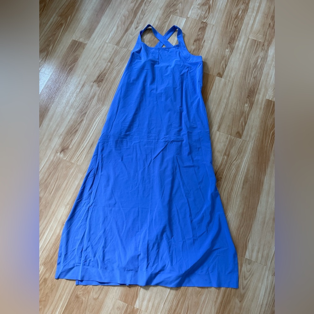 Lightweight Athleta Cross Back Maxi Dress in Lilac